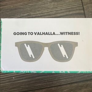 Goodr, going to valhalla witness, OG Sunglasses in mint Grey new in original box